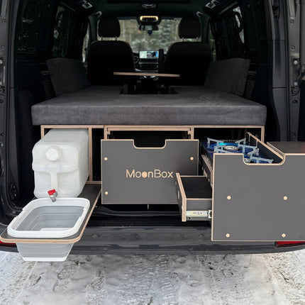 Moonbox Campingbox mit Tisch Van/Bus 115cm Modify Dunkelgrau Moonbox