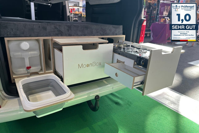 Moonbox Campingbox mit Tisch Van/Bus 115cm Modify Weiß Moonbox