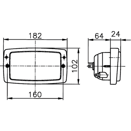 Hella - Scheinwerfereinsatz W186-2 H4