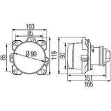 Hella - H7 Abblendscheinwerfer ø 90 mm 1BL008193001