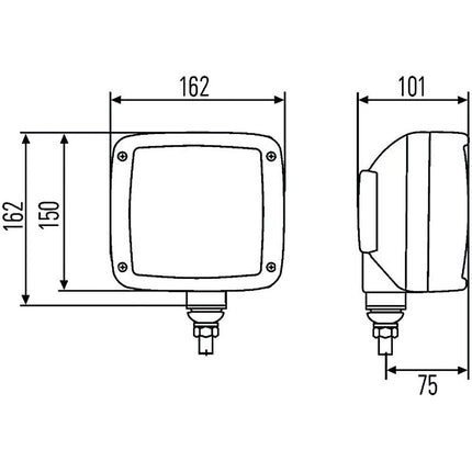 Hella - Scheinwerfer Modul 120 H7/H3