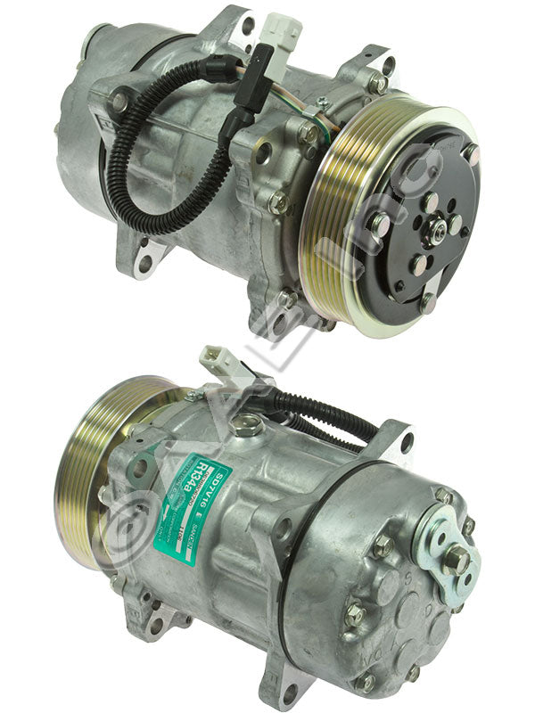 Klimakompressor SD7V16 1106 PV6 119MM EAR MT H-PAD EXPORT /OE#6453L5 93 Hischier 12V