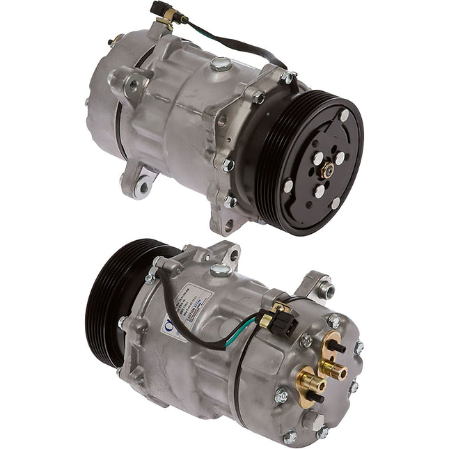 Klimakompressor SD7V16 1206 PV6 120MM W/VQL HEAD 98-01 VW GOLF/GTI 4CYL Hischier 12V