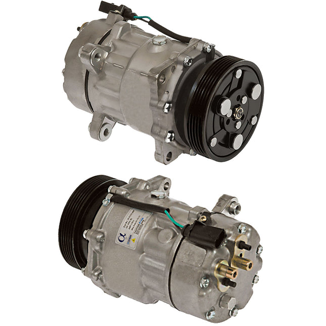 Klimakompressor SD7V16 PV6 W/VQS HEAD AFTERMARKET 99-04 VW/AUDI Hischier 12V