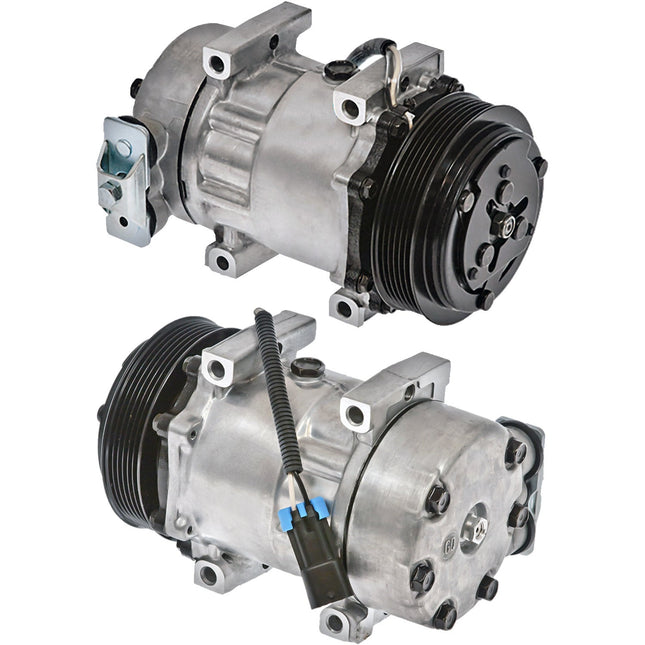 Klimakompressor SD7H15 4040 PV6 125MM 12V GQ HEAD PETERBILT Hischier 12V