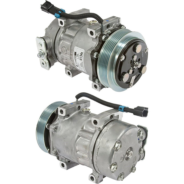 Klimakompressor SD7H15 4040 PV6 125MM 12V GQ HEAD PETERBILT Hischier 12V