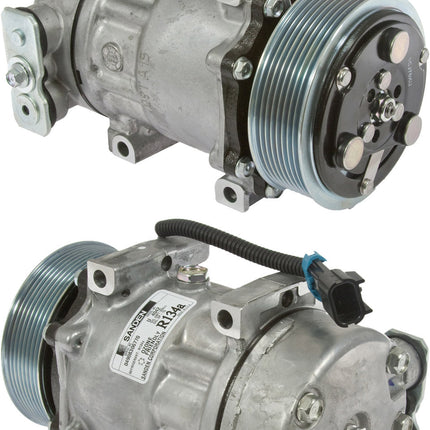 Klimakompressor SD7H15 4042 PV8 119MM 12V GQ HEAD PETERBILT KENWORTH Hischier 12V