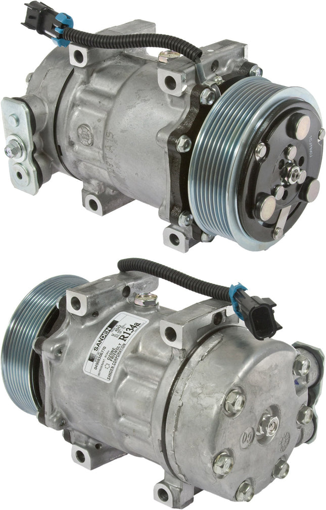 Klimakompressor SD7H15 4042 PV8 119MM 12V GQ HEAD PETERBILT KENWORTH Hischier 12V