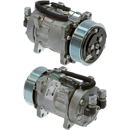 Klimakompressor SD7H15 4460 119MM PV8 VOR B/O EAR 12V SL 34 GAUGE LINE Hischier 12V