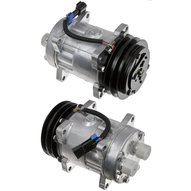 Klimakompressor 7H15HD 132MM 2A 2WIRE MDA 4471 Hischier 12V
