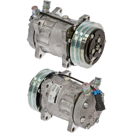 Klimakompressor SD7H15 132MM 2A 12V DA HEAD FREIGHTLINER Hischier 12V