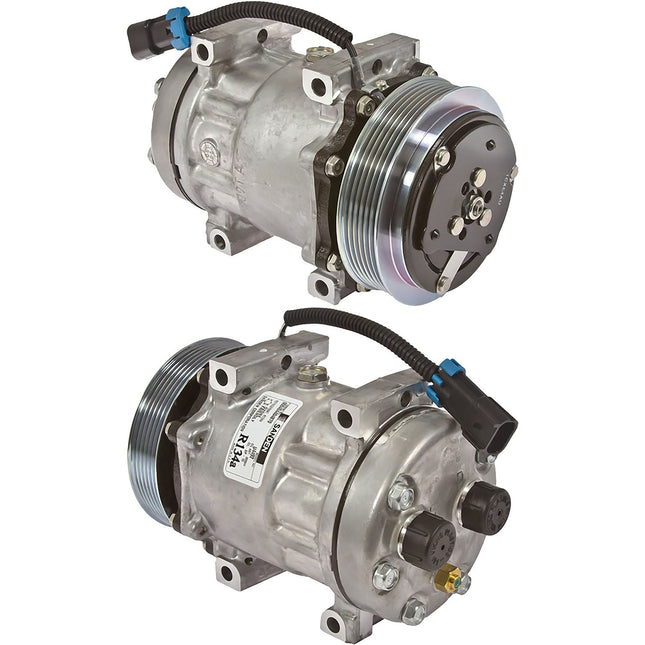 Klimakompressor SD7H15 125MM PV6 12V MDA HEAD 99-01 FREIGHTLINER Hischier 12V