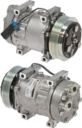 Klimakompressor SD7H15 4891 PV6 12V DIR MT WV HEAD AKA SD 4757 SD 4891 Hischier 12V