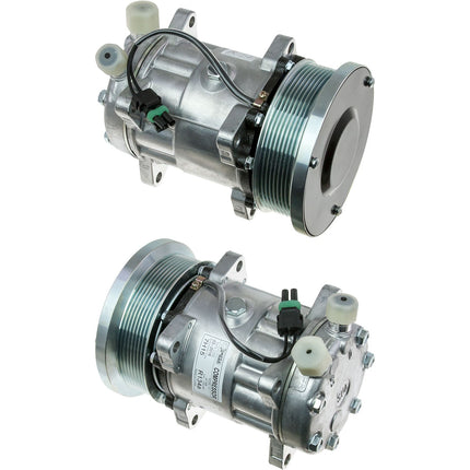 Klimakompressor SD7H15 4738 PV8 12V 133MM JD HEAD FORD NEW HOLLAND # 82 Hischier 12V