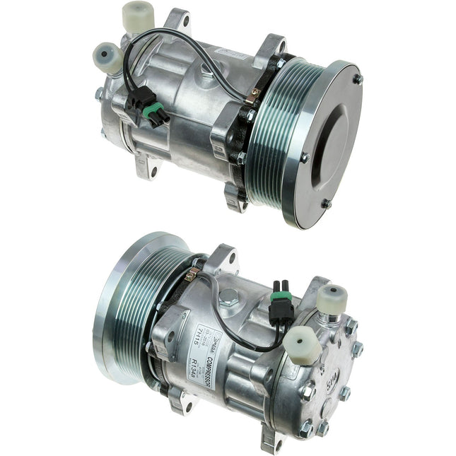 Klimakompressor SD7H15 4738 PV8 12V 133MM JD HEAD FORD NEW HOLLAND # 82 Hischier 12V