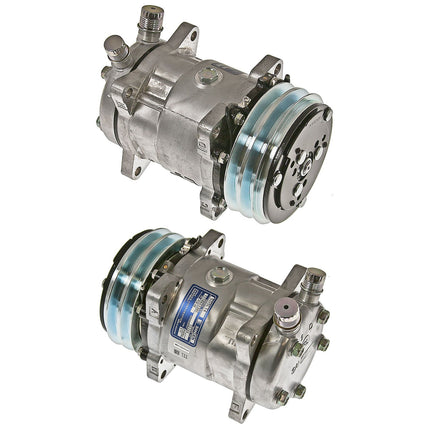 Klimakompressor SD5L14 2A GRV 12V 132mm VOR JE HEAD R404 Hischier 12V