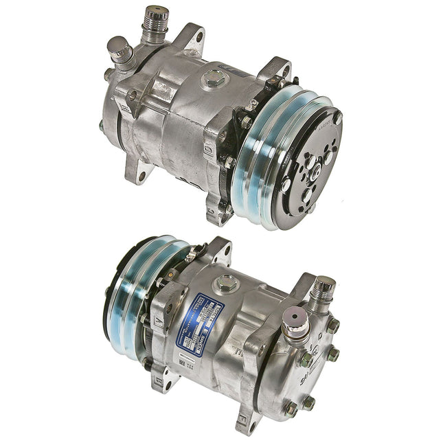 Klimakompressor SD5L14 2A GRV 12V 132mm VOR JE HEAD R404 Hischier 12V