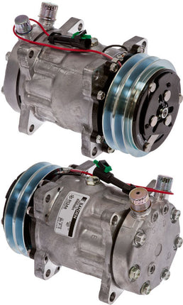 Klimakompressor SD7H15HD 4627 VOR 125MM 2A 12V EAR JD HD TRUCKS Hischier 12V