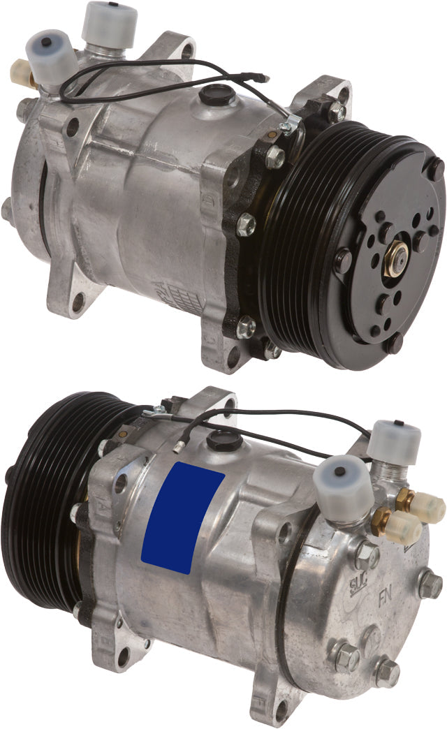 Klimakompressor SD508 9537 PV7 119MM 12V VOR FG HEAD FREIGHTLINER/KYSOR Hischier 12V