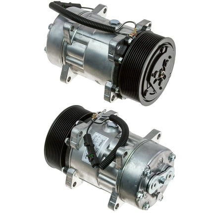 Klimakompressor FLX7 4872 PAG E-MT 125MM PV10 12V GV HEAD Hischier 12V