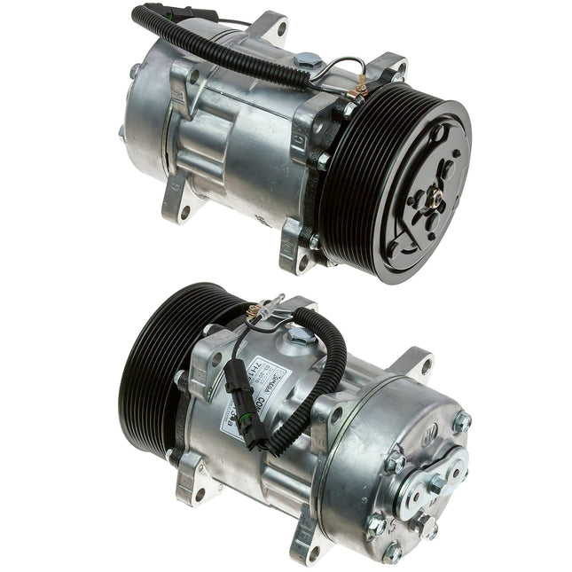 Klimakompressor FLX7 4872 PAG E-MT 125MM PV10 12V GV HEAD Hischier 12V