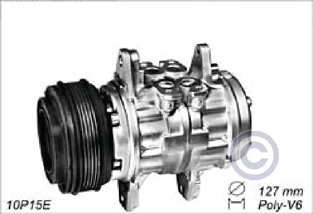 Klimakompressor 10P15E PV6 125MM DENSO OE 92-95 968/87-88 924/88-91 928 Hischier 12V