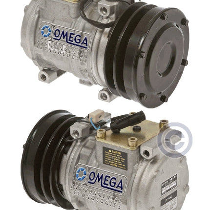 Klimakompressor 10PA15C 2A GRV 12V 135MM 447100-2994 AZ44541 JOHN DEERE Hischier 12V