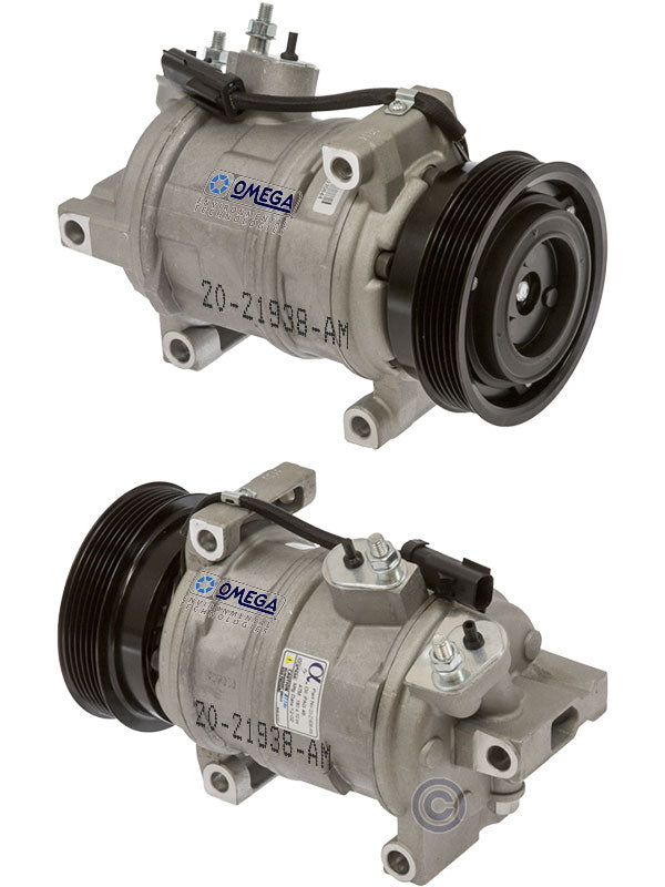 Klimakompressor 10SR17C 06-08 Jeep Commander 5.7L Hischier 12V