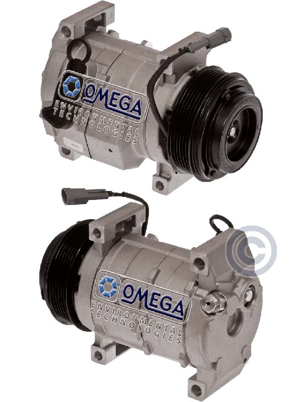 Klimakompressor 10S17F W/SWITCH PORT (NO SWITCH) GM VAN 4.3L/6.6L 03-07 Hischier 12V