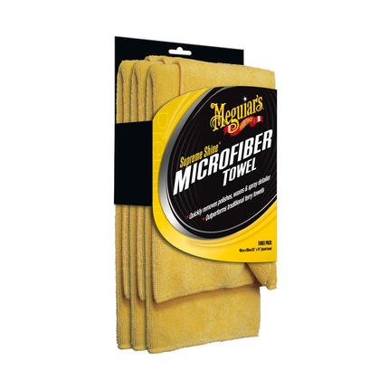 Meguiar's Supreme Shine Microfiber - Enthält 3 Stk. - Hischier Auto AG