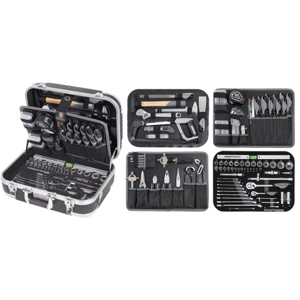 Werkzeugkoffer B100, ABS, 1/4 + 1/2, 170 tlg. 202.100.100 - Hischier Auto AG