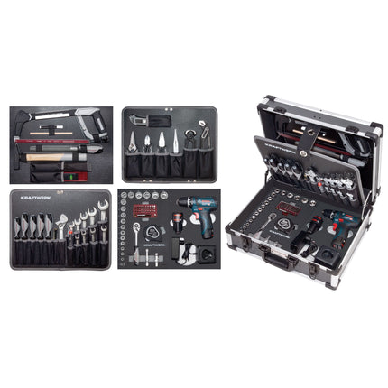 Werkzeugkoffer B147, 3/8, 100-tlg. mit Powertool Bosch 202.147.450 - Hischier Auto AG
