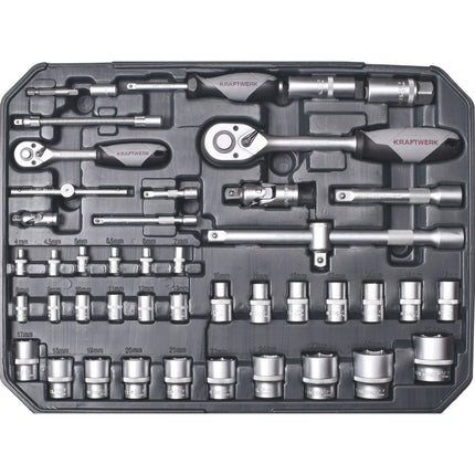 Steckschlüssel-Satz, Basic, 1/4+1/2, 266-tlg. 204.106.600 - Hischier Auto AG