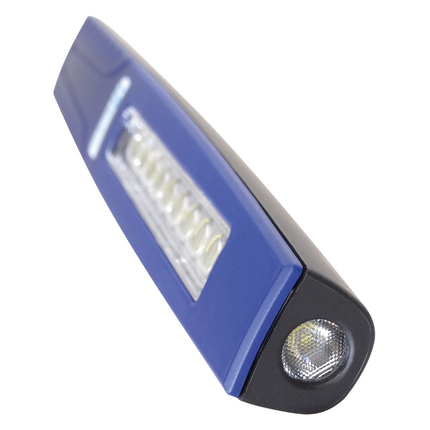 LED-Handlampe mit 10 LED’s und Frontstrahler