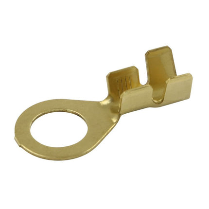 Lochkabelschuhe M8, 4.0 - 6.0 mm2, Messing blank