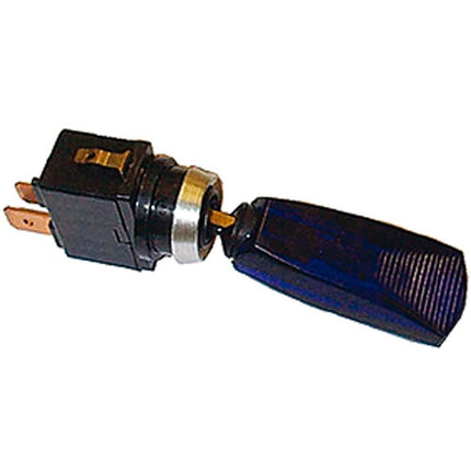 Merit Schalter Leuchtknopf blau