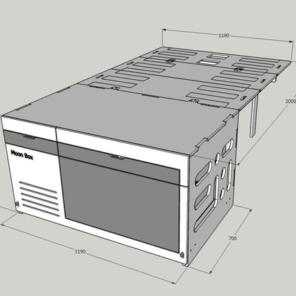 Moonbox Campingbox Van/Bus 124 Premium Moonbox