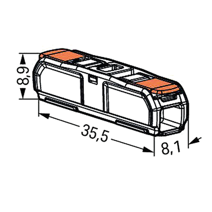Durchgangs-Verbindungsklemme 1-pol