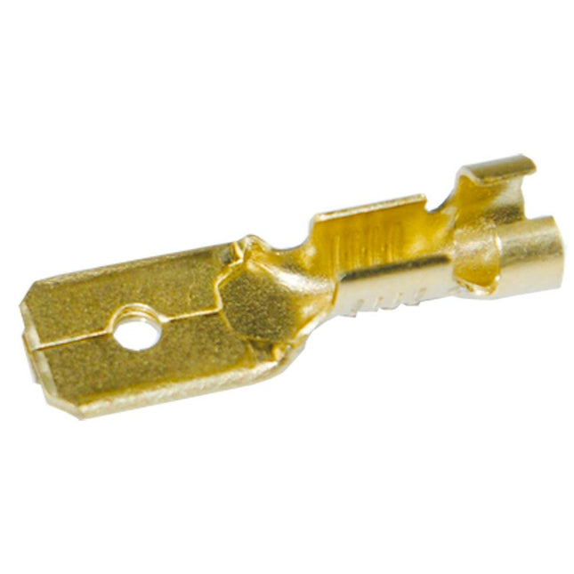 Flachsteckzunge Messing ohne Rastnase 6.3mm 240625 - Hischier Auto AG