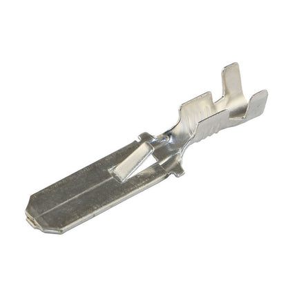 Flachsteckzunge versilbert mit Rastnase 6.3mm