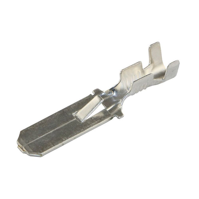 Flachsteckzunge versilbert mit Rastnase 6.3mm