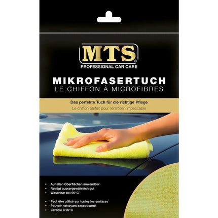 MTS Mikrofasertuch, Gelb, 40 x 40 cm -