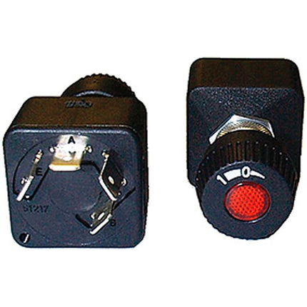 Merit Drehschalter beleuchtet rot