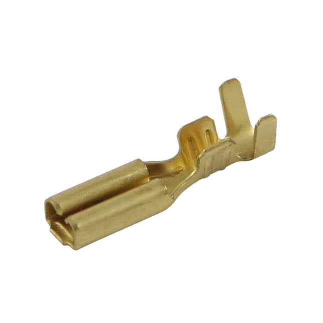 Flachsteckhülsen 2.8/0.5mm, Messing blank