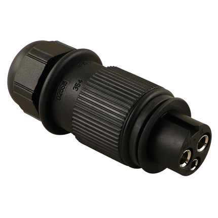 Stecker 3-pol. Typ Cobo mit Buchsenkontakten