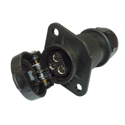 Steckdose 3-pol Typ Cobo mit Kabelverschr.