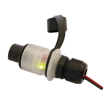 Stecker 3-pol. Typ Cobo m. LED+Sicherung 10A