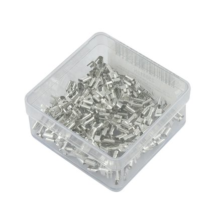 Flachsteckhülsen blank mit Nase 4.8mm