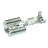 Flachsteckhülsen versilbert mit Rastnase 6.3mm 250615LA
