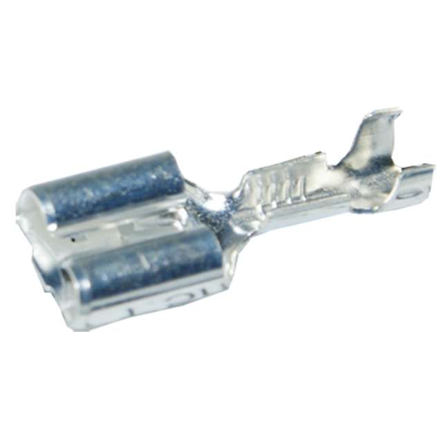 Flachsteckhülsen versilbert mit Rastnase 6.3mm 250615LE - Hischier Auto AG